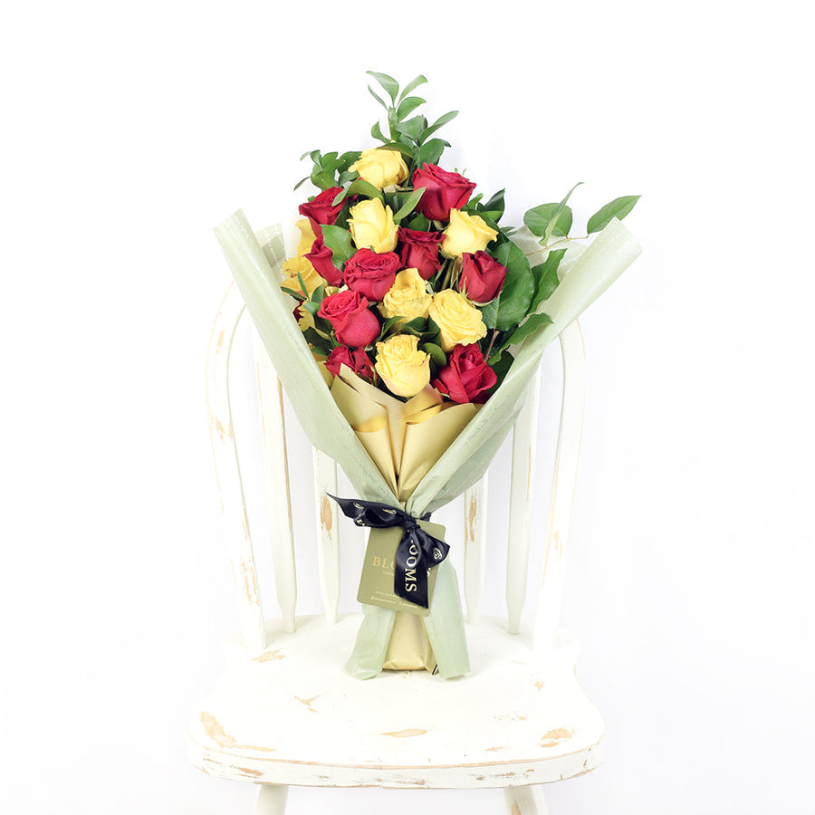 Red & Yellow Roses - Same Day Flower Delivery - Flower Gifts