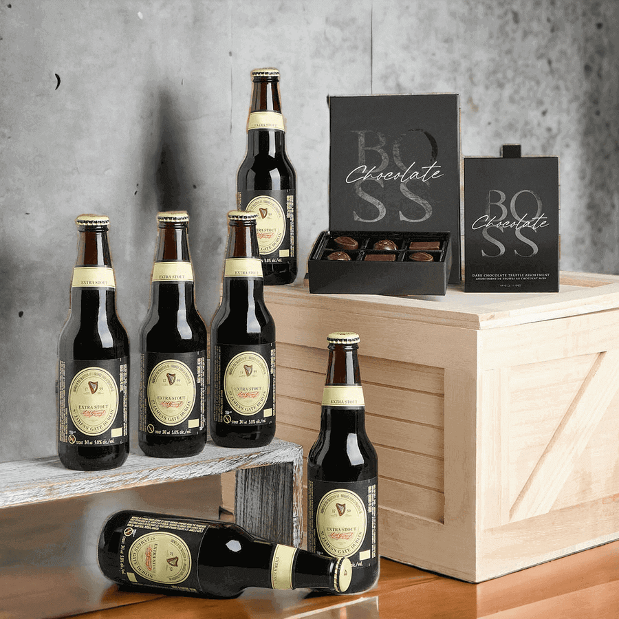 Richness is a Guinness beer has never been more enjoyable with The Beer & Dessert Crate