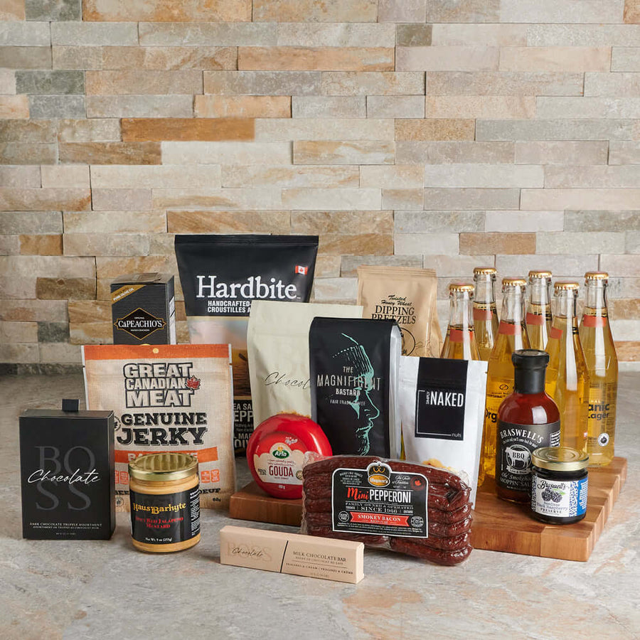 Ultimate Snacking Beer Board, gourmet gift, gourmet, beer gift, beer, snack gift, snack