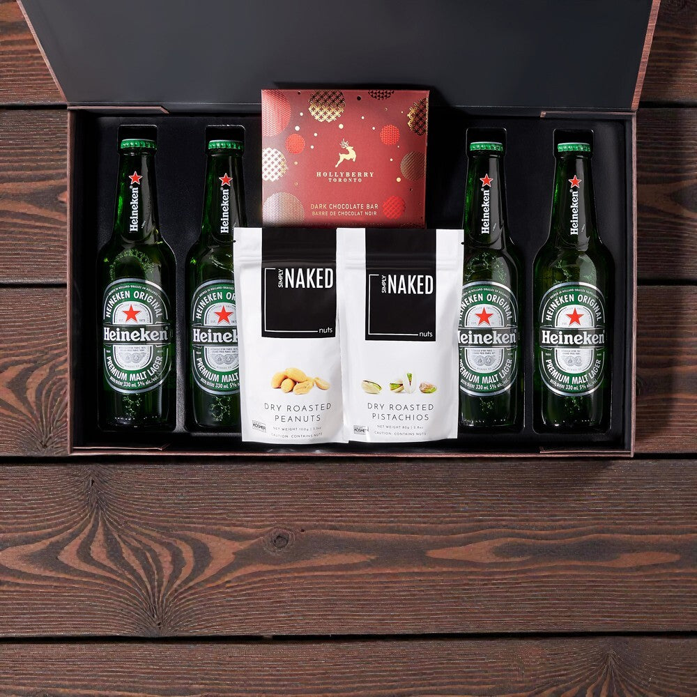 Festive Heineken & Gourmet Nuts Pack