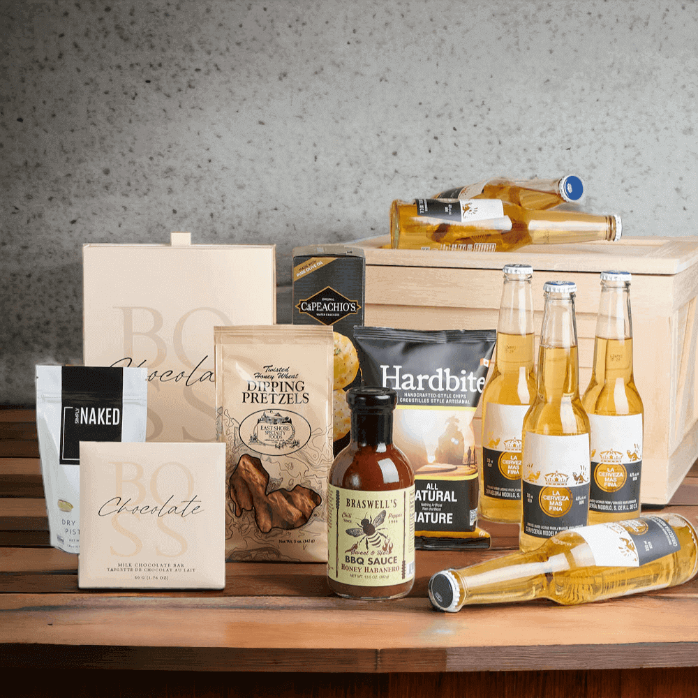 Beer & Snacks Gift Crate