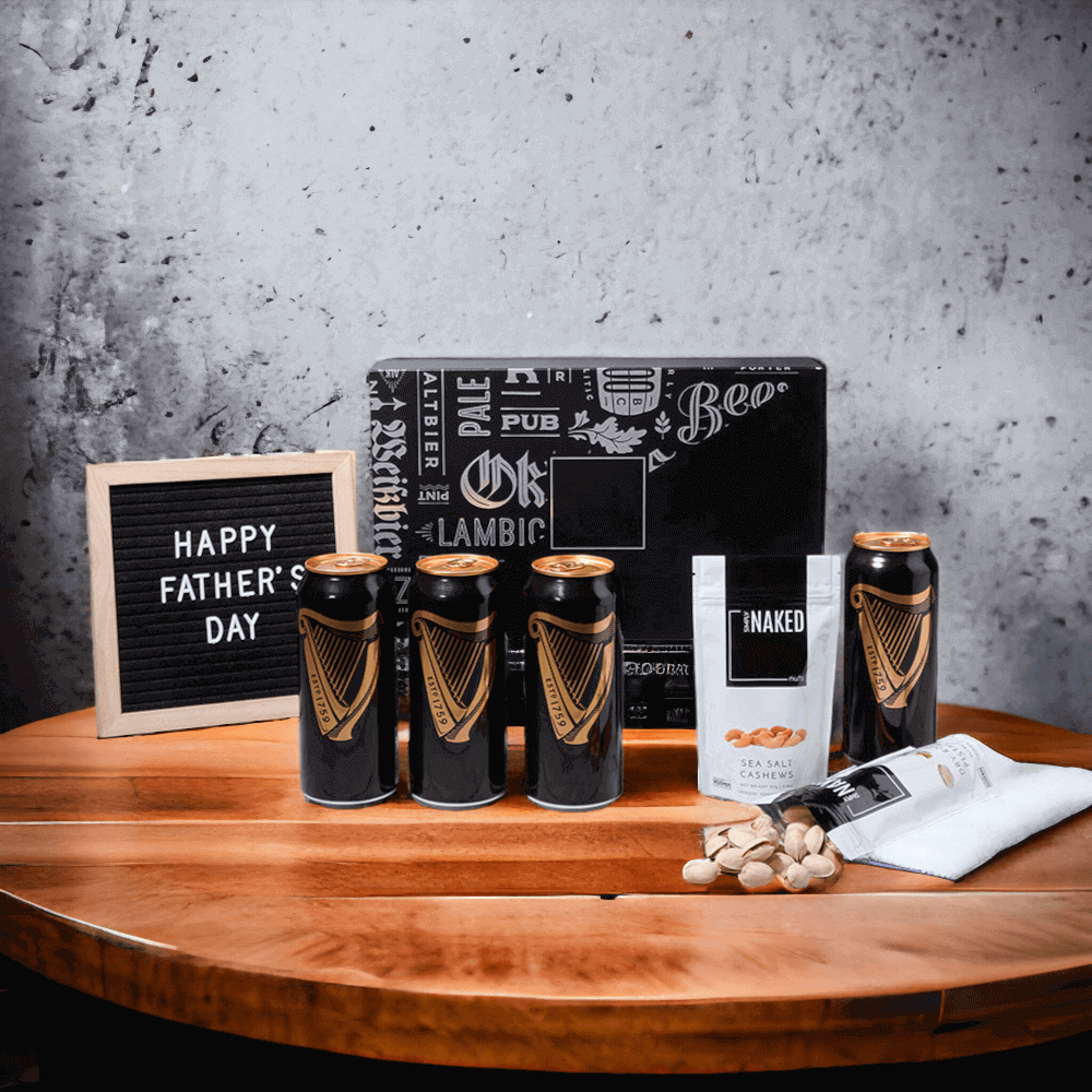 Delight your Dad this Father's Day with Guinness and Treats Beer Basket