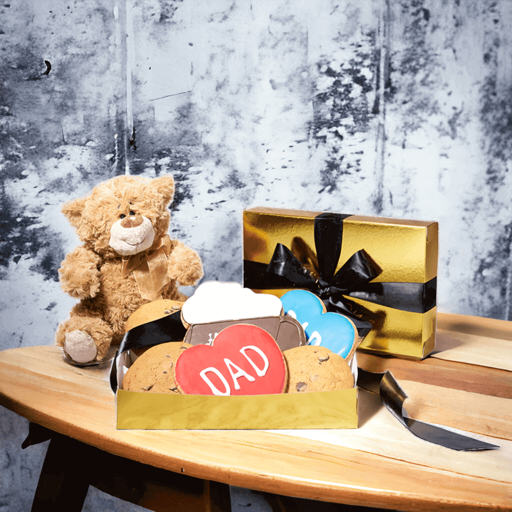 Delight your Dad this Father's Day with Father's Day Cookie Gift Basket.