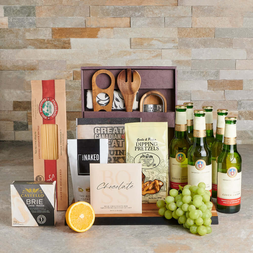 The Gourmet Beer & Snacking Gift Set, gourmet gift, gourmet, beer gift, beer, pasta gift, pasta