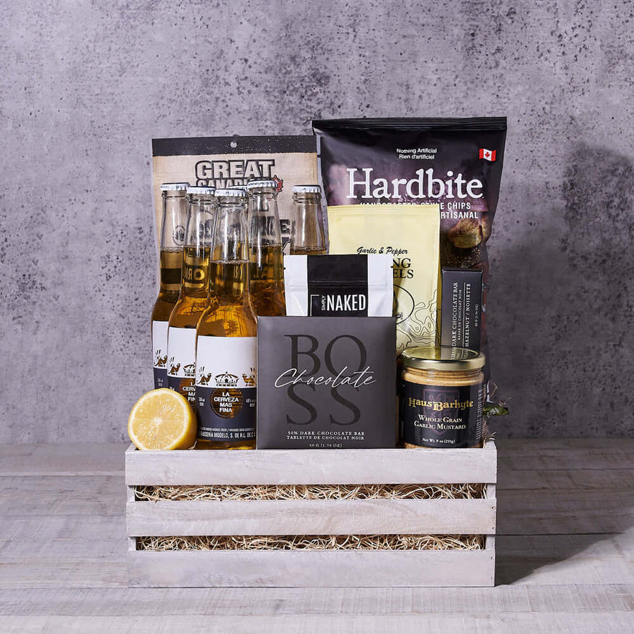 Kensington Beer Gift Crate, beer gifts, chocolate gifts, chips