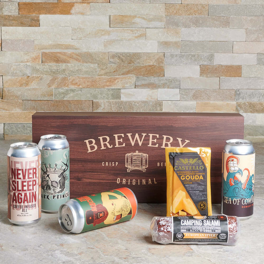 Superb Meat & Cheese Beer Box, beer gifts, craft beer, cheese gifts