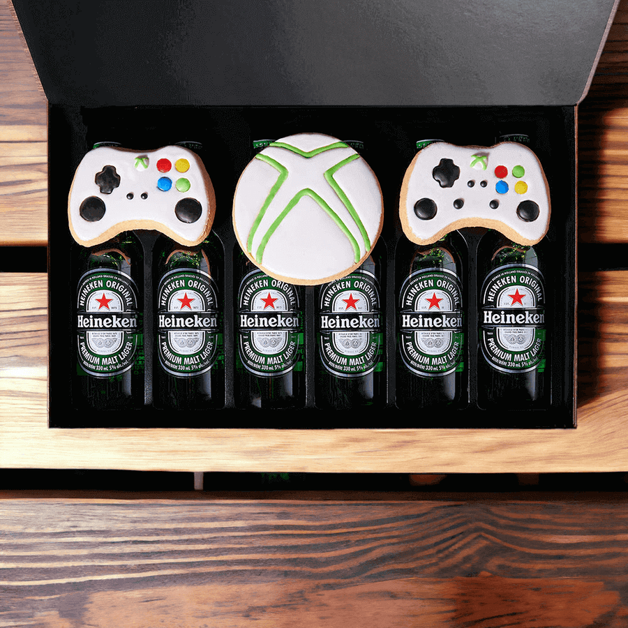 The Gamer's Beer & Cookie Box from Hops Collective's is a great gift for a beer lover whether it's a friend, family member or colleague.