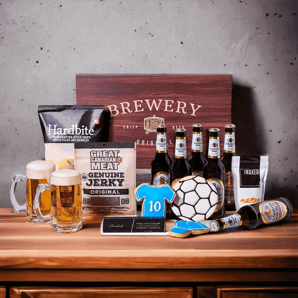 The Soccer Lover's Beer & Snack Collection is a wonderful gift for the person who loves this classic sport.
