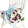 White and purple daisy floral bouquet. USA Delivery