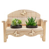 Succulent Greenhouse planter bench arrangement with a potted succulent. USA Delivery